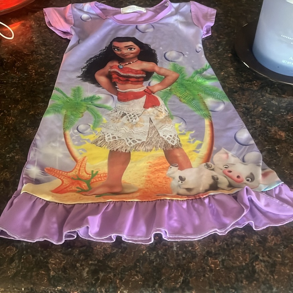 Disney Moana Purple Nightgown - Picture 2 of 2